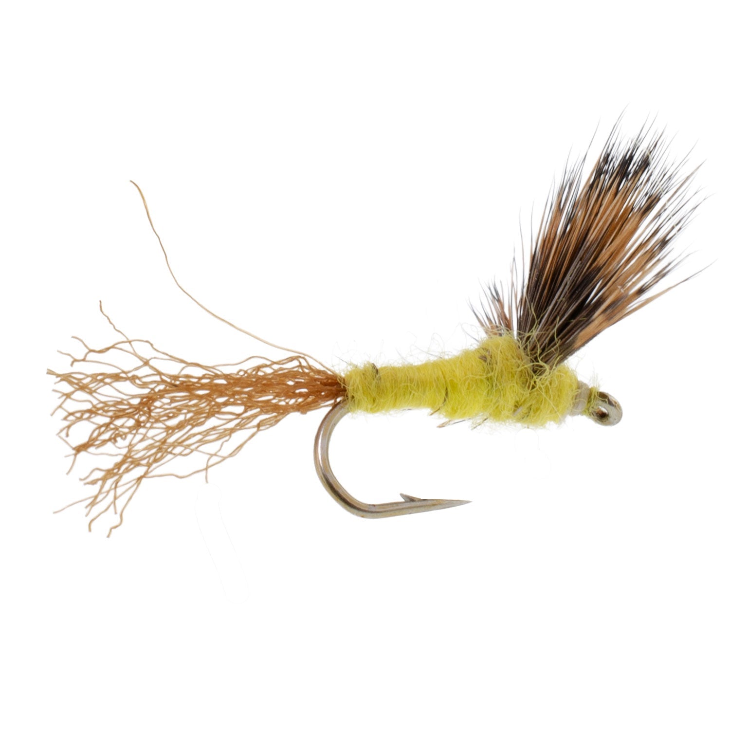 Sparkle Dun Pale Morning Dun PMD Yellow Body Mayfly 12 Flies Hook size 16