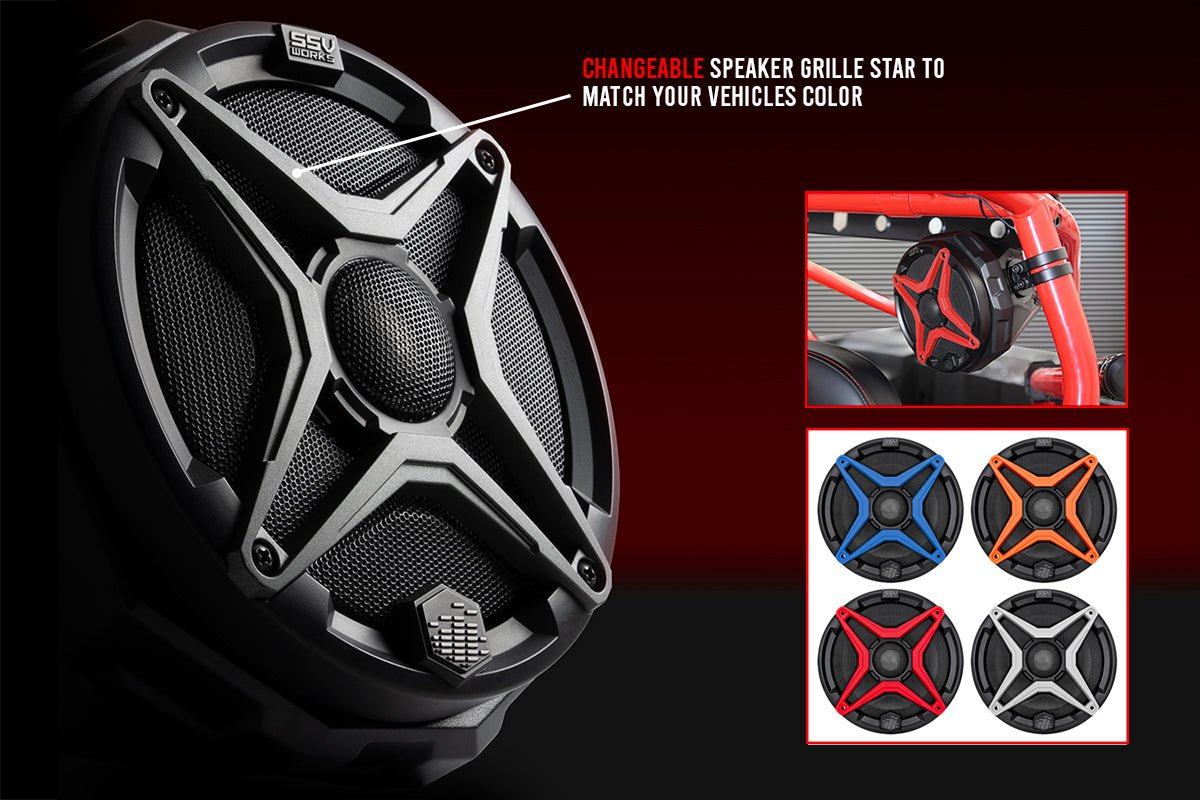 2014-2023 Polaris RZR Complete SSV Works 3-Speaker Plug-&-Play Kit