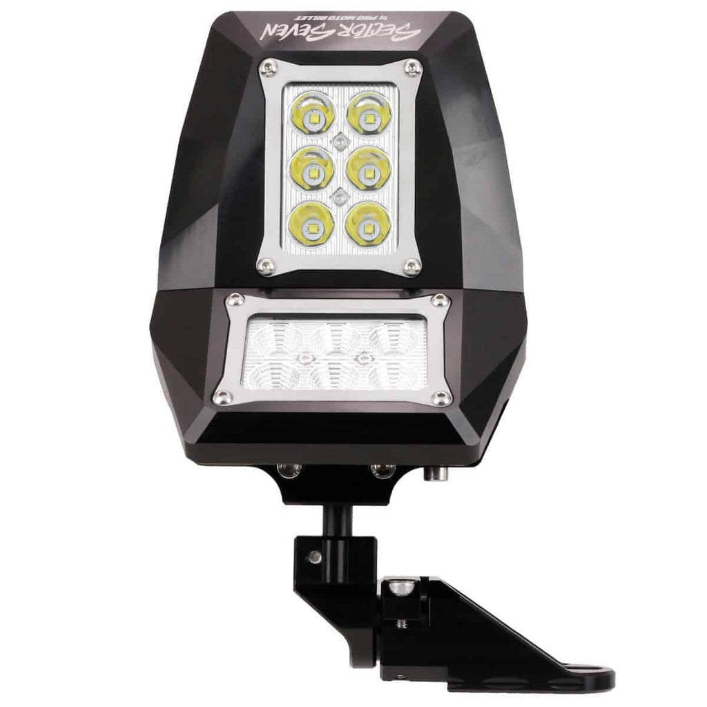 Sector Seven Spectrum LED Light Mirrors With Bung Mount - Can-Am Maverick X3