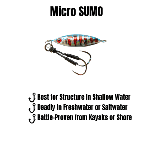 Submission Jigs - Micro Sumo and Mercenary - Slow Pitch Jigs - 4 Packs