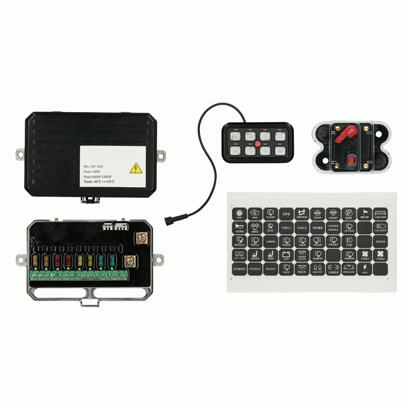 8 Gang LED Switch Panel System