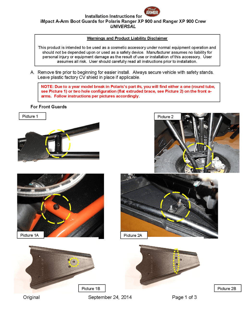 Trail Armor Full Skids plate for 2013-19 Polaris Ranger XP 900 Model