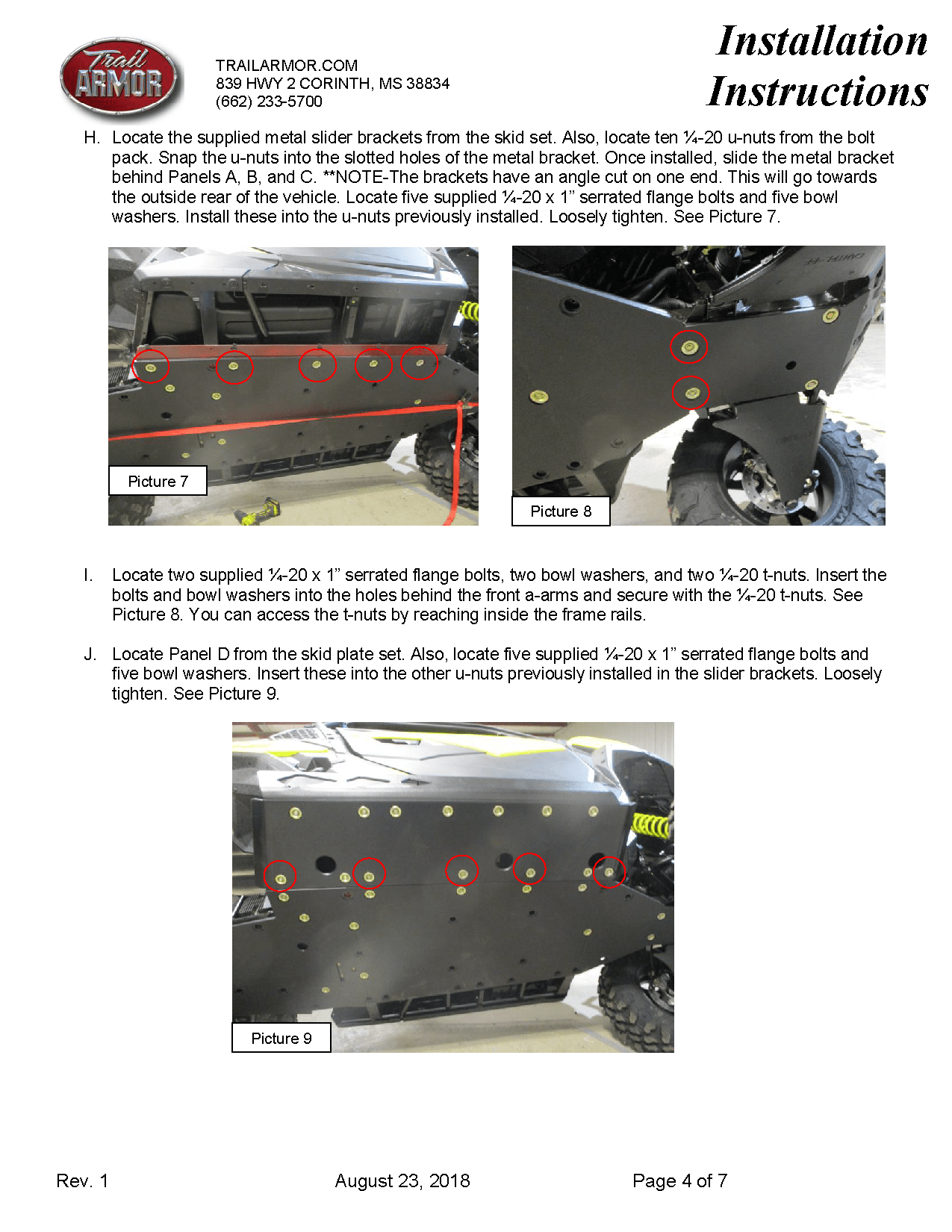 Trail Armor Skid Plate for 2018-19 Can-Am Maverick Trail / Sport