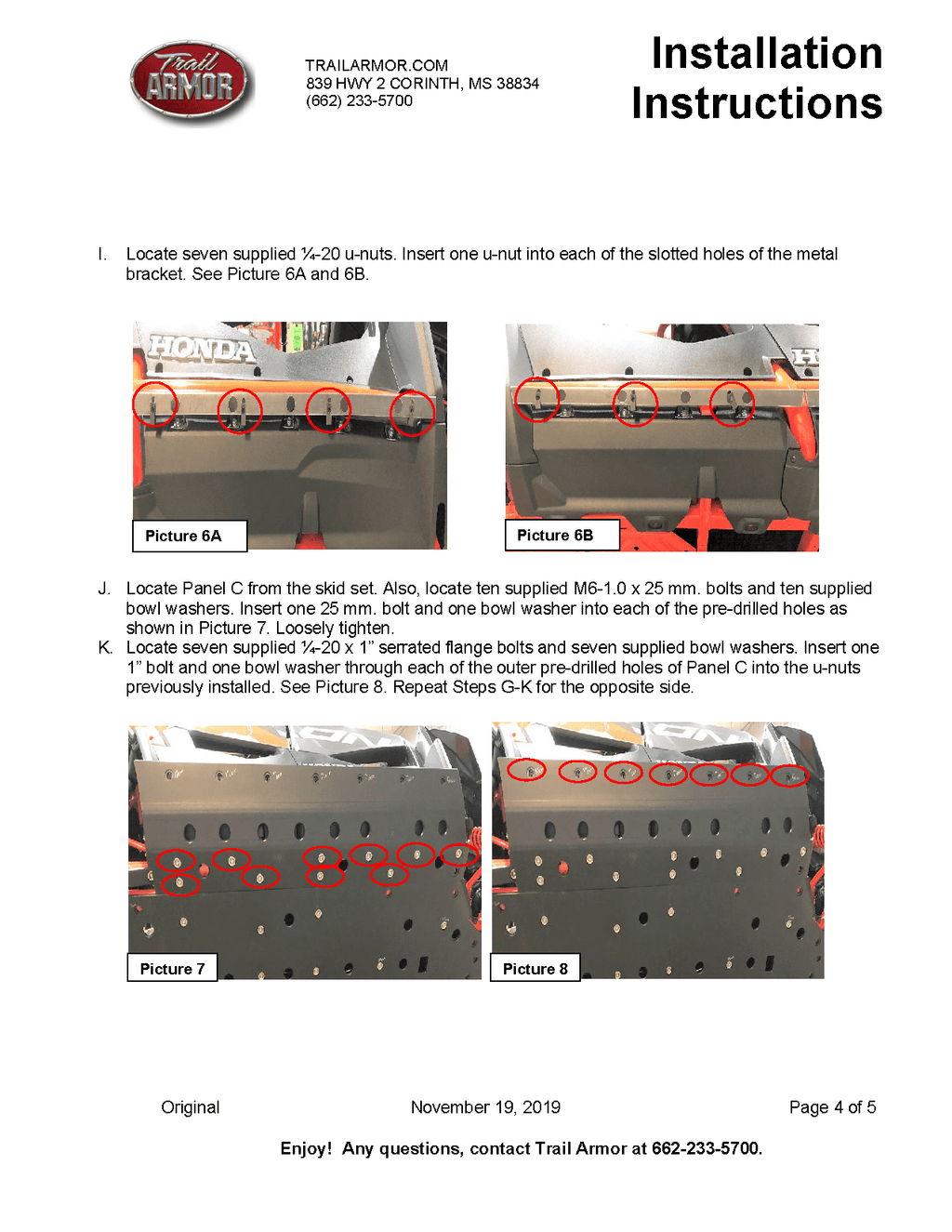 Trail Armor Full Skid Plate for Honda Talon 1000X-4