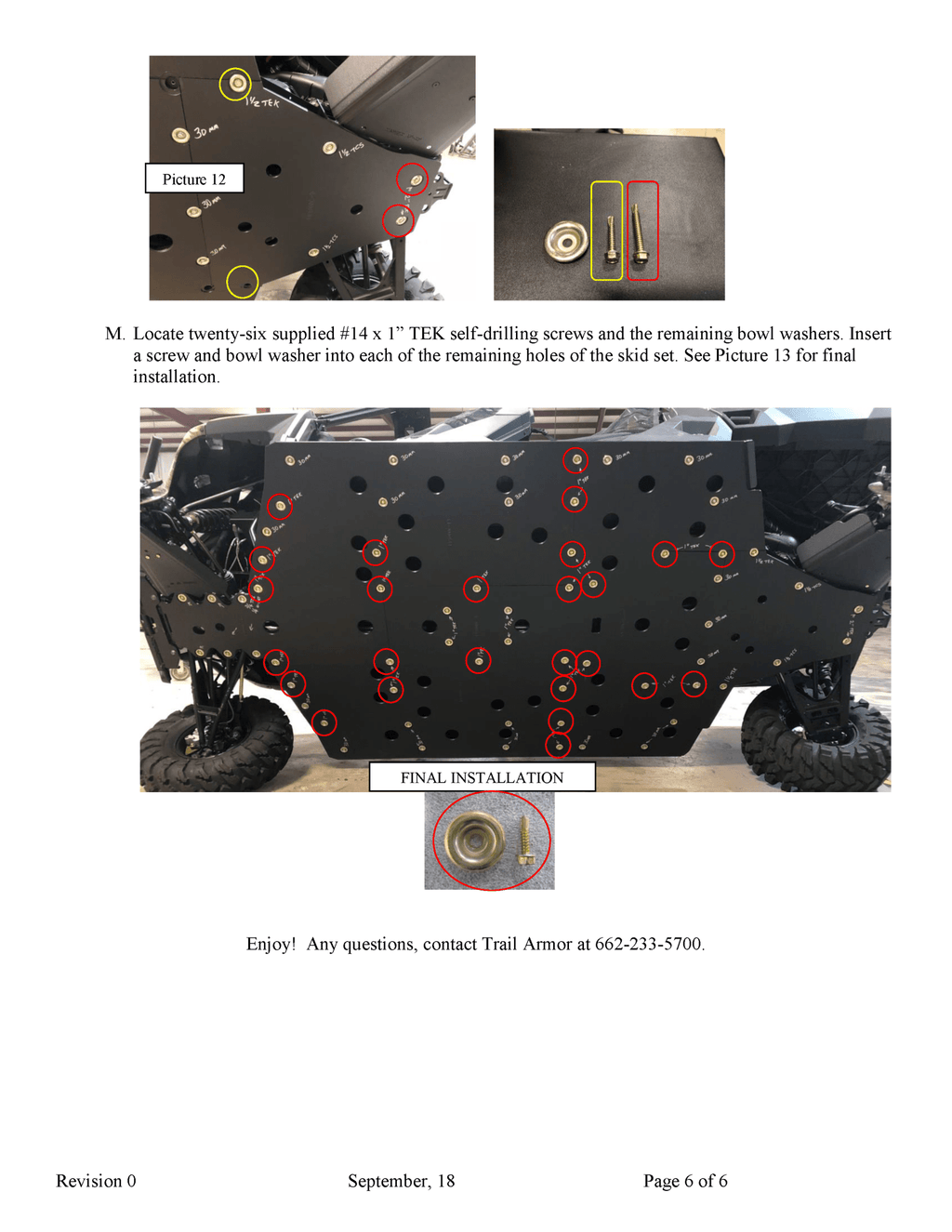 Trail Armor Skid Plates for 2019-20 Polaris Ranger 1000 Crew / XP 1000 Crew