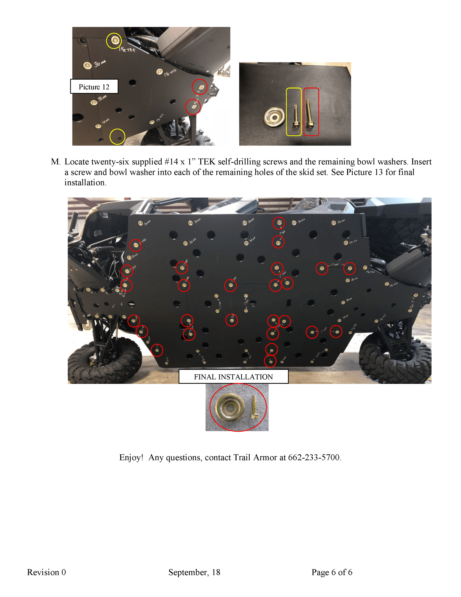 Trail Armor Skid Plates for 2019-20 Polaris Ranger 1000 Crew / XP 1000 Crew