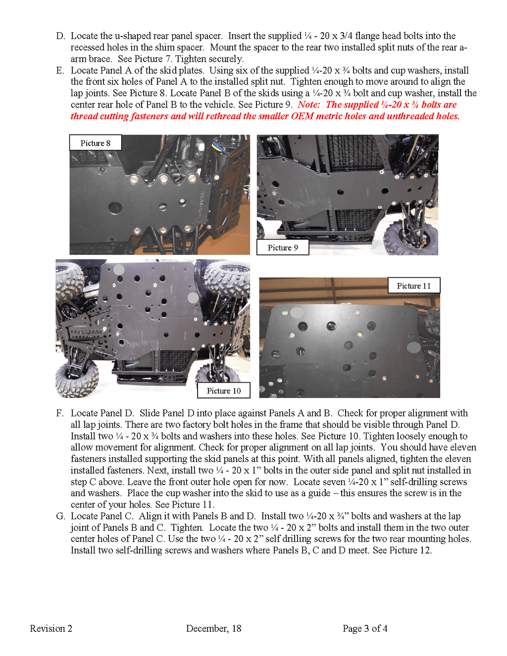 Trail Armor Full skid plate for 2013-19 Polaris Ranger 570 / 900 / XP 1000