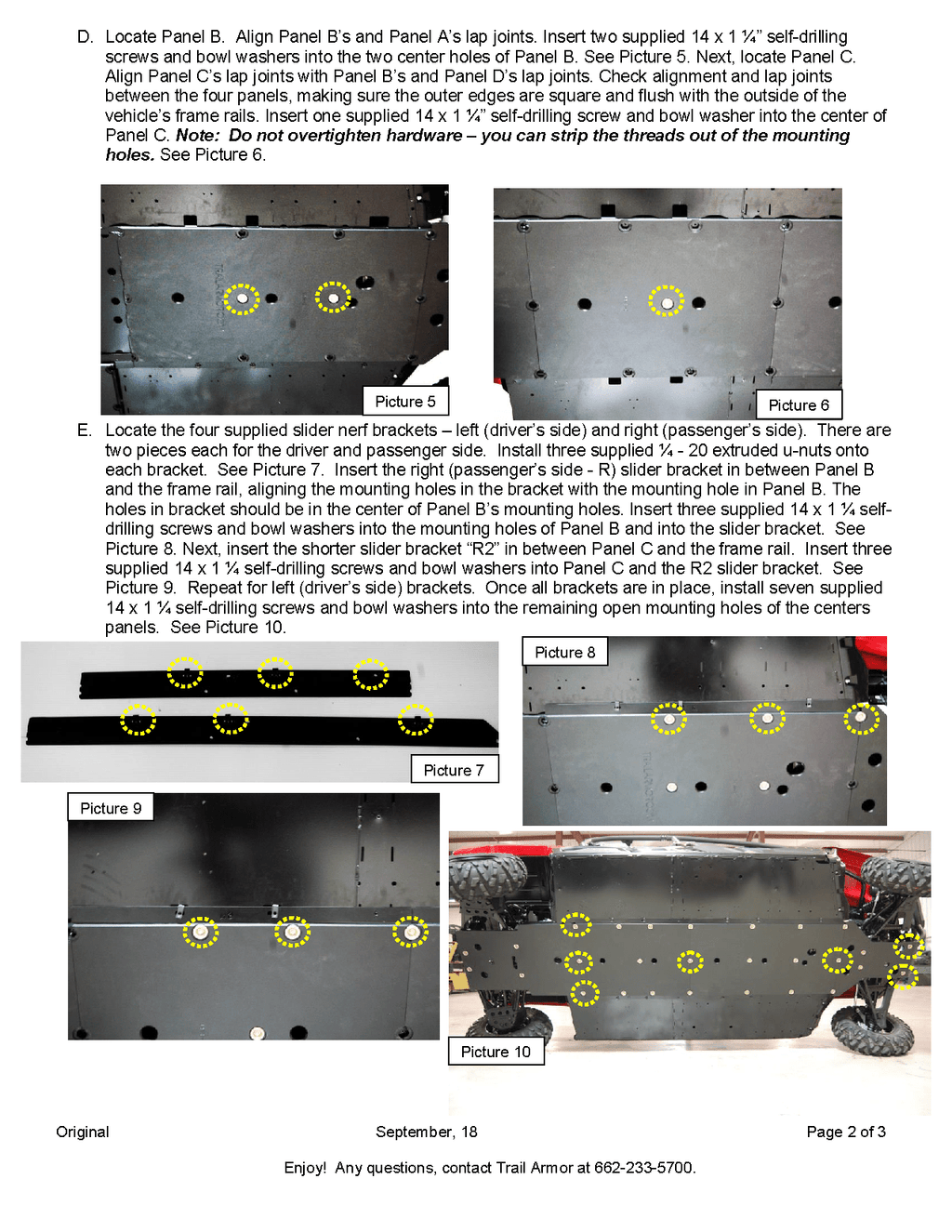 Trail Armor Full Skids with Integrated Sliders for 2014-21 Yamaha Viking VI Model
