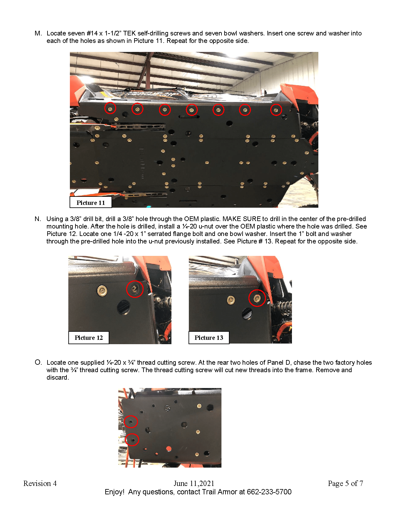 Trail Armor Skid Plate for 2014+ RZR XP 1000 4 / Turbo 4 / Turbo S 4
