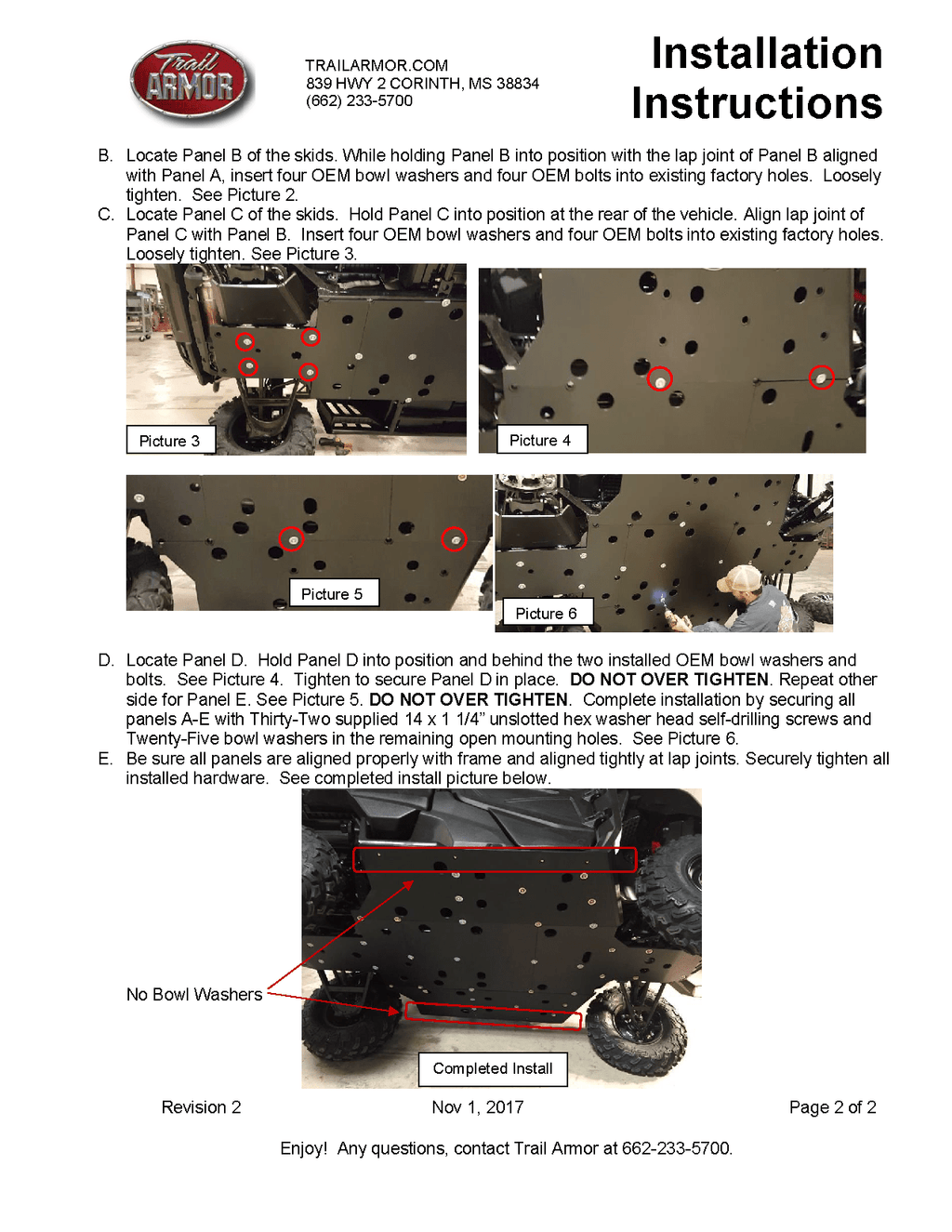 Trail Armor Full Skids for 2016-22 Honda Pioneer 1000