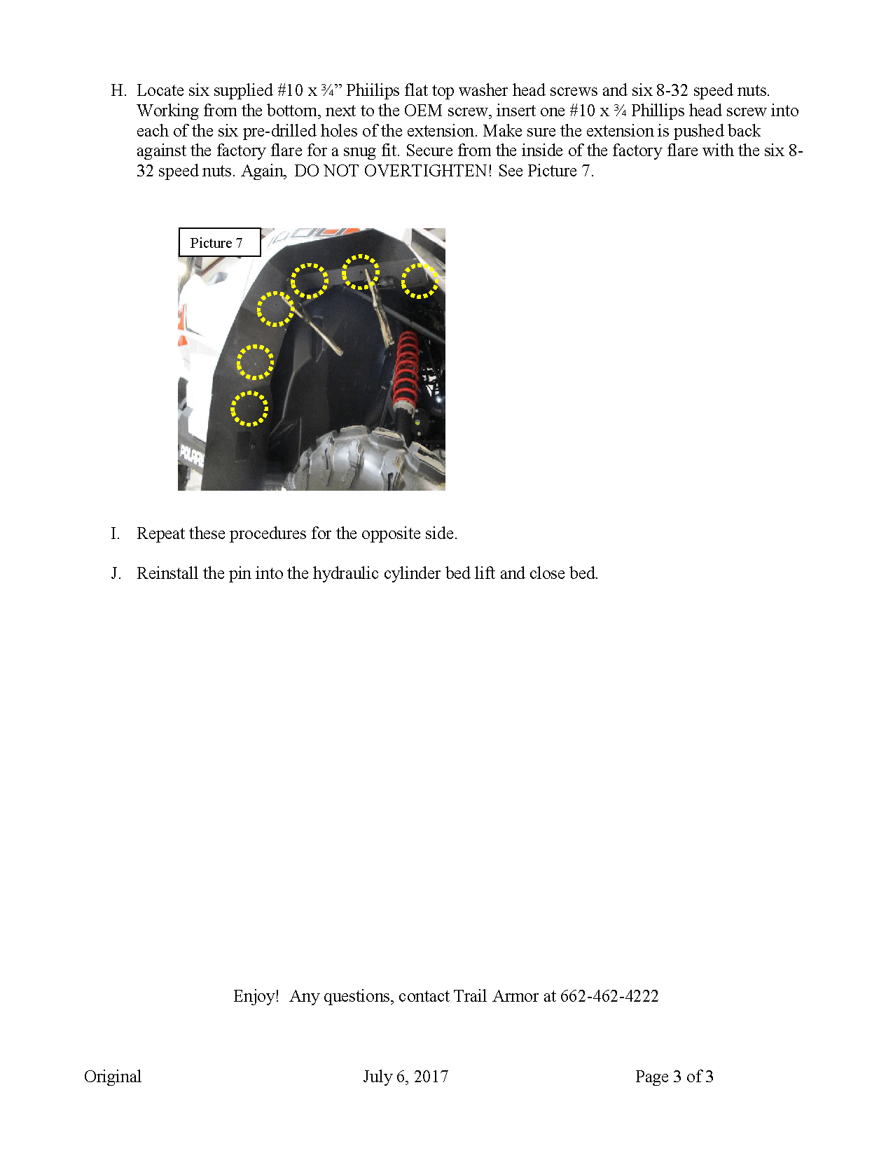 Trail Armor Mud Flap Fender Extensions for Polaris General 1000 / 1000 4
