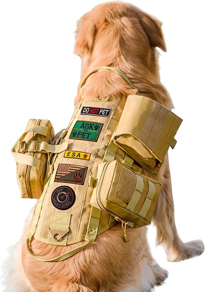 Tactical K9 Harness - Full Size - Tan