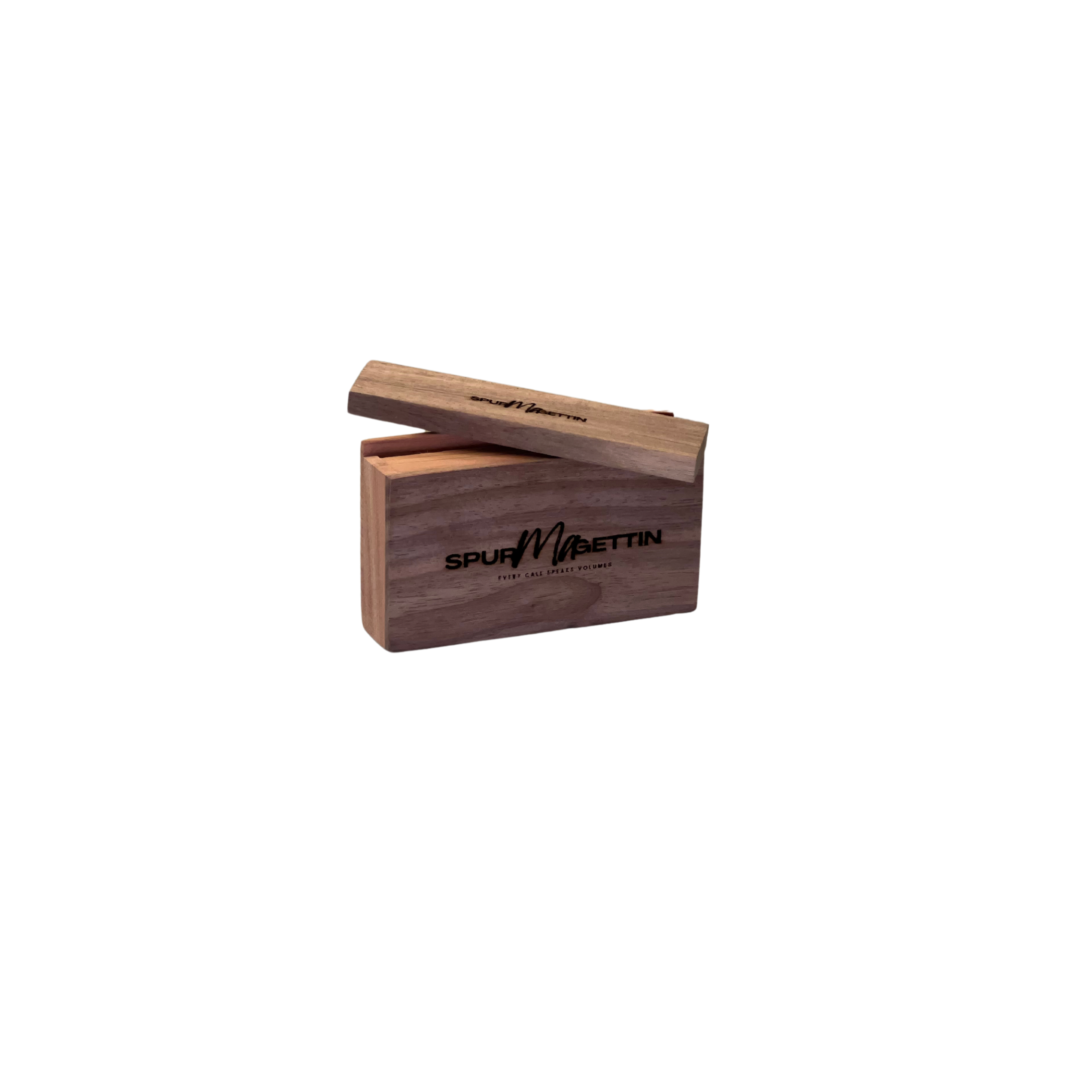 Scratch Box Call in Walnut/Cedar Wood