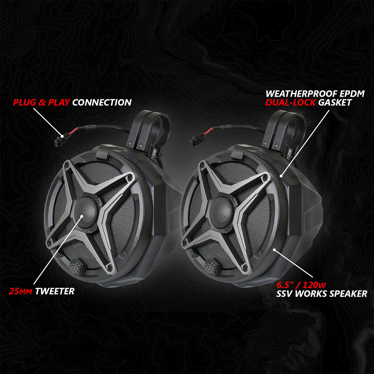 2017-2024 Can-Am® X3, Phase-2 A-Spec 4-Speaker System w/JVC
