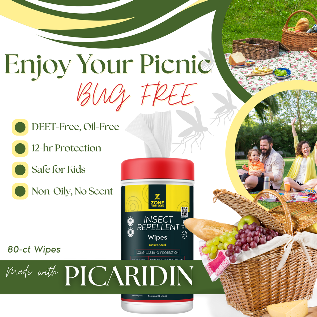 Unscented Picaridin Wipes, 80-ct