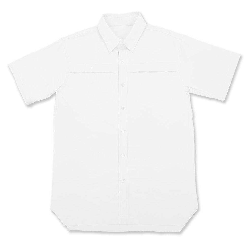 Short Sleeve Solid Lifestyle Button Down w/ REPEL-X