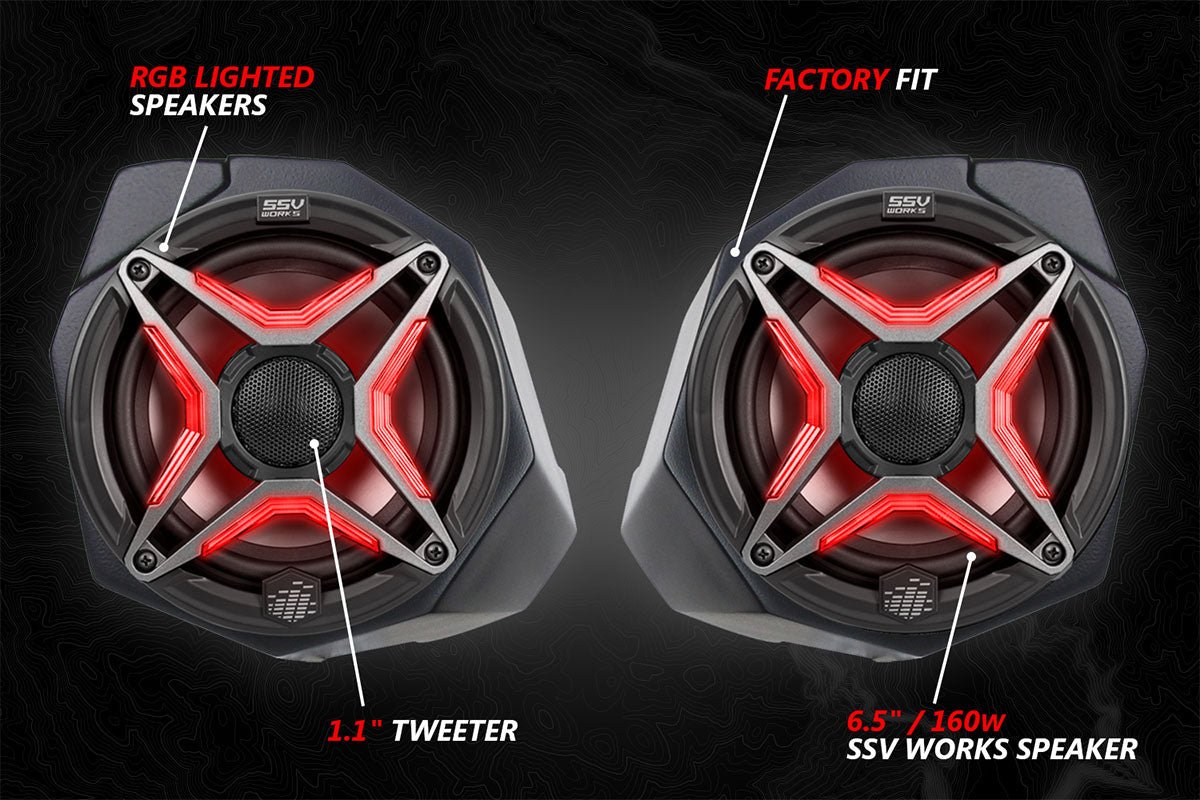 2018-2022 Polaris Ranger XP1000 6.5" Front Speaker-Pods