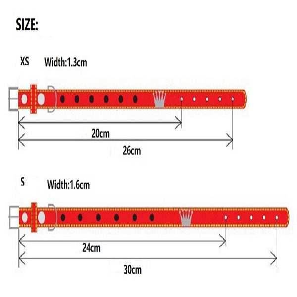 Handmade Strawberry Dog Collar Leash Sets Real Calfskin Customize