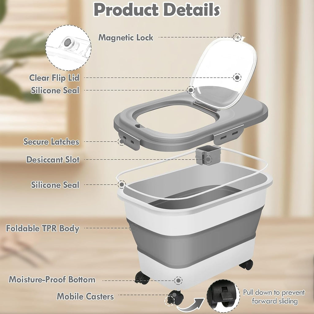 Best 20 Lb Pet Food Containers with Wheels and Lids