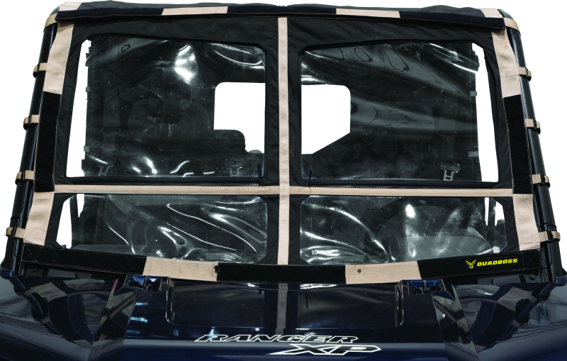 QuadBoss, QuadBoss 15-19 Polaris Ranger 1000 Diesel Soft Windshield with Screen Options
