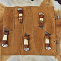Custom Handmade Damascus Cooking Knife Set - 5 Pieces