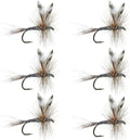 Barbless Adams Classic Dry Fly - Set of 6 - Hook Size 14