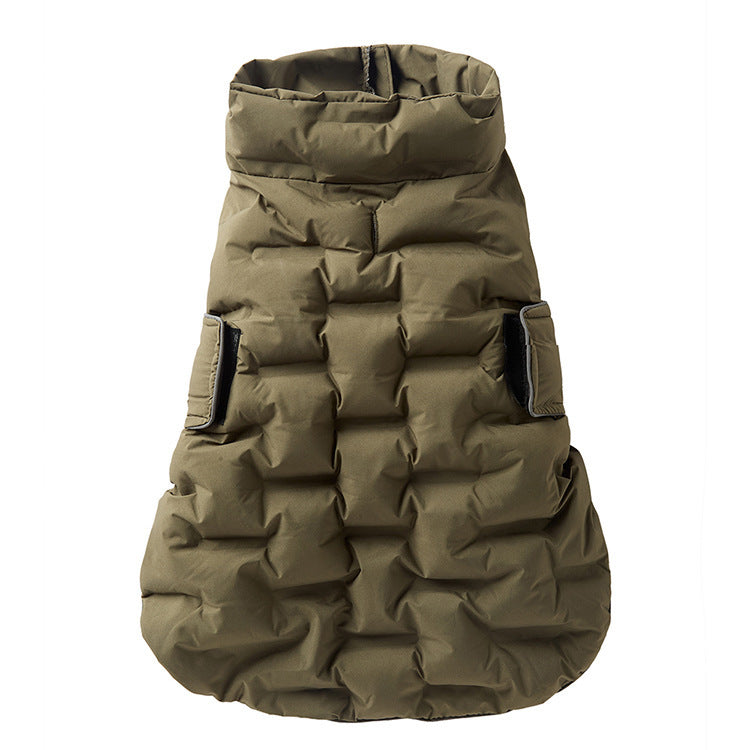 Water- And Wind-Resistant Velcro Jacket For Medium To Large Dogs