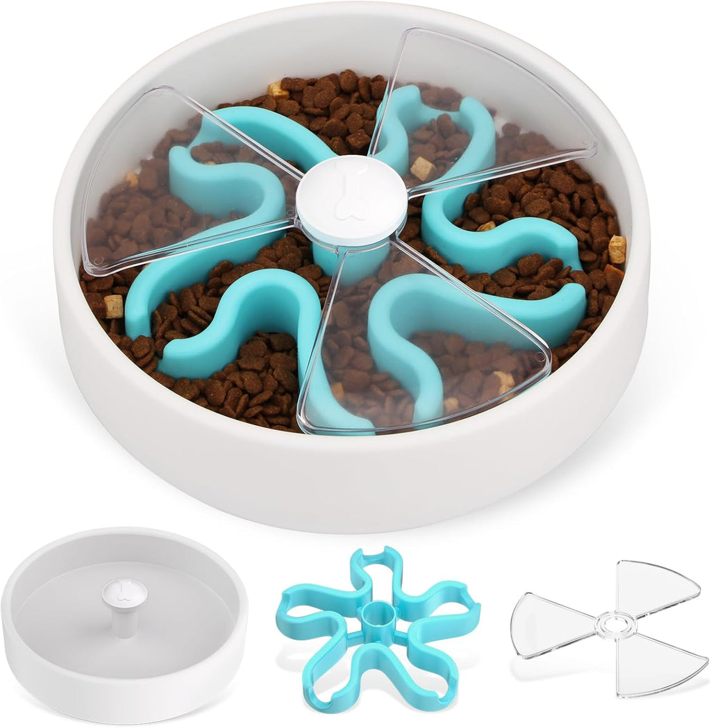Slow Feeder Dog Bowls Maze Dog Food Puzzle Feeder For Dry Food Wet Food Raw Food Non Slip Interactive Dog Feeder For