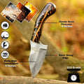 Acid Washed Stainless Steel Hunting Knife – Pinecone Handle | Outdoor & Camping Knife