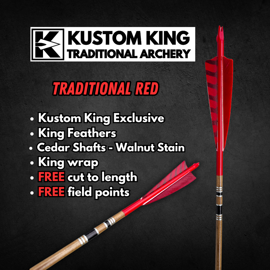 King Arrows - Traditional Arrows - Red