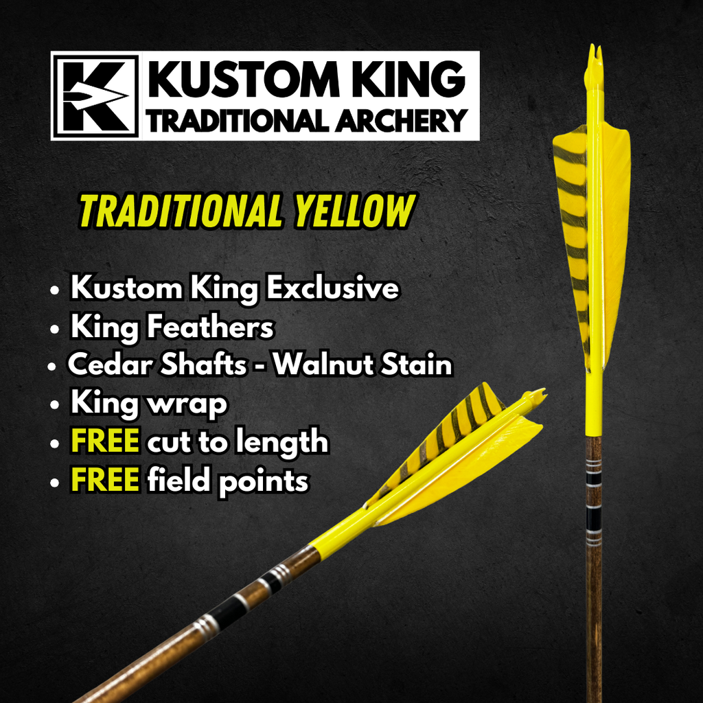 King Arrows - Traditional Arrows - Yellow