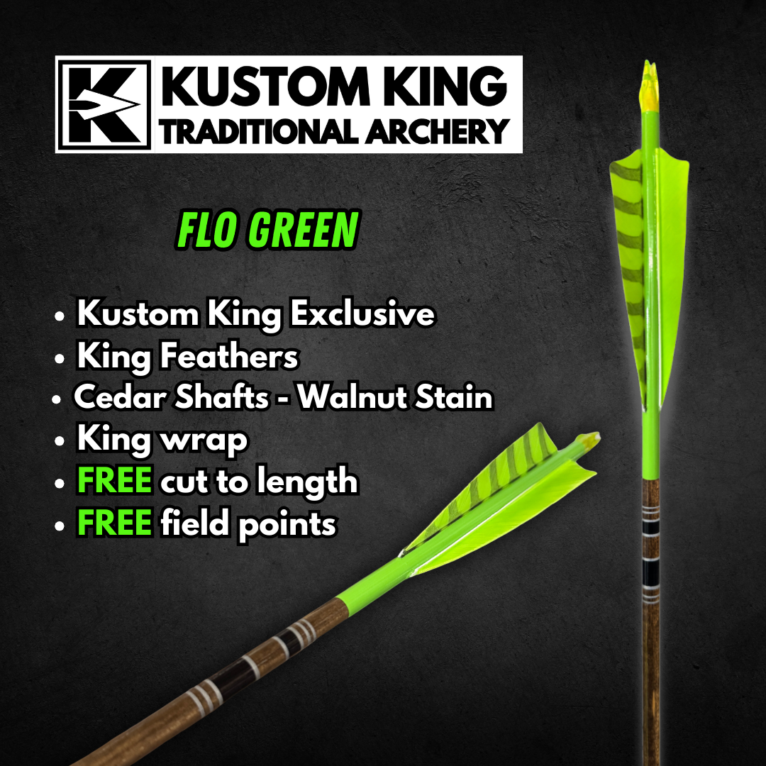 King Arrows - Traditional Arrows - Flo Green