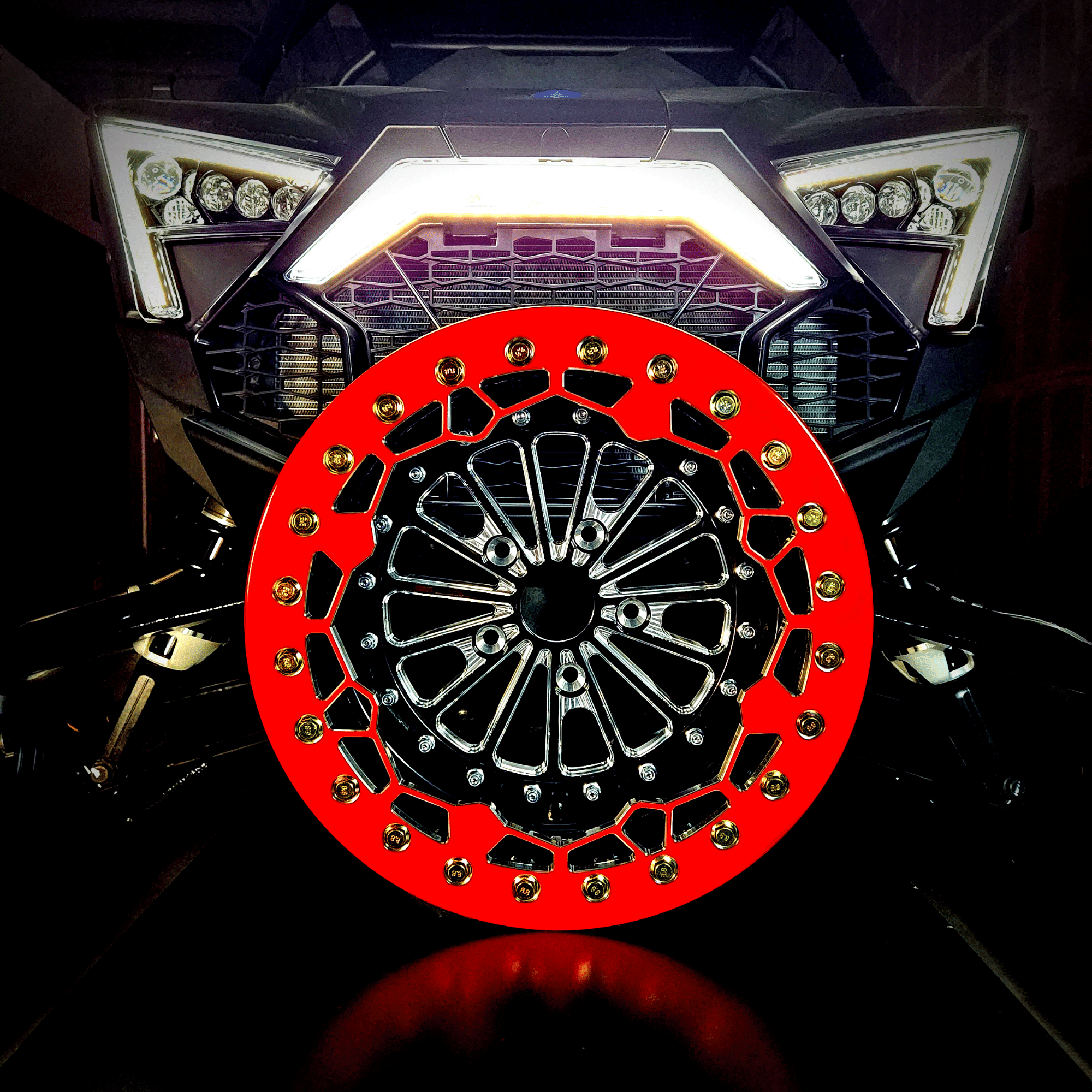 Alba Racing Crusher Pro Beadlock Wheels for Polaris 5 Lug - RZR Pro R / Turbo R / Xpedition / 1500