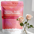 Floral Rose Scented Shower Steamers - Aromatherapy Shower Bombs, Dermatologist Approved, Pack of 14