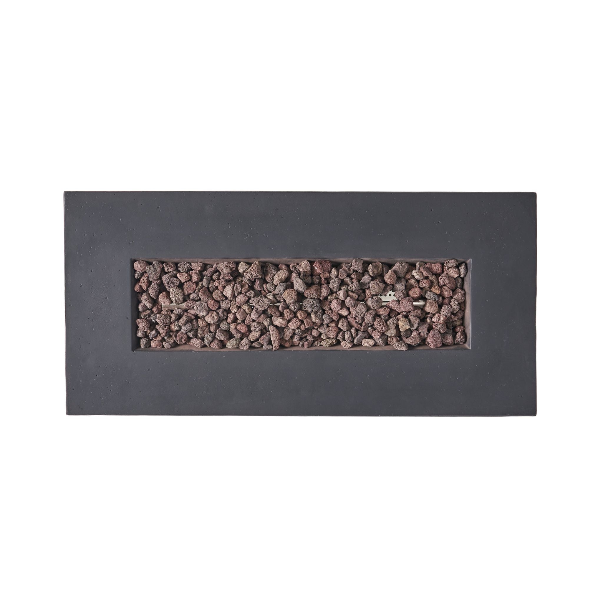 Alora Premium Outdoor Contemporary 40K BTU Rectangular Propane Gas Fire Pit Table (SAK96153)