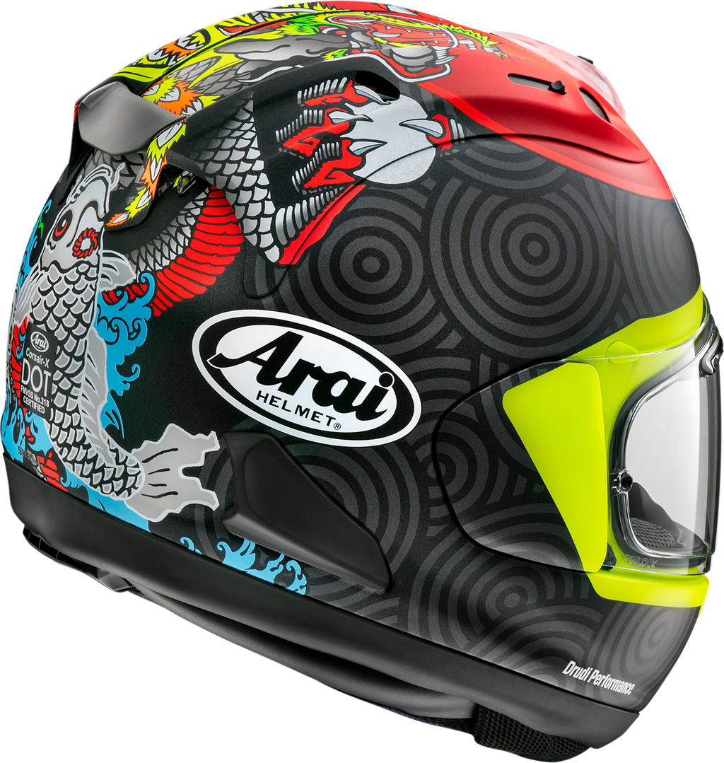 ARAI HELMETS, Arai Helmets Corsair-X Tatsuki Frost XL – Advanced Motorcycle Helmet with Enhanced Ventilation and Protective Features