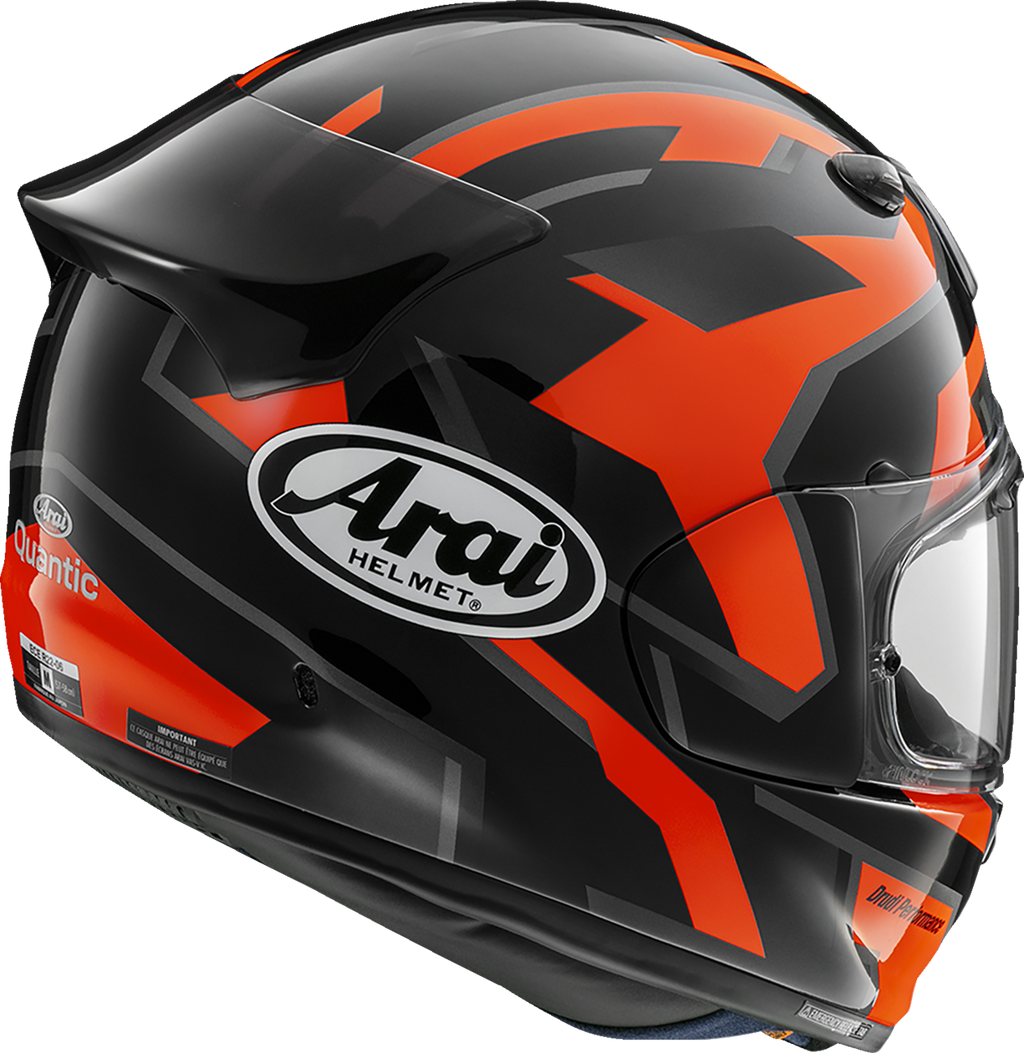 ARAI HELMETS, ARAI HELMETS Signet-X Robotik Helmet with VAS Shield System and Pinlock MaxVision Lens - Red, XS