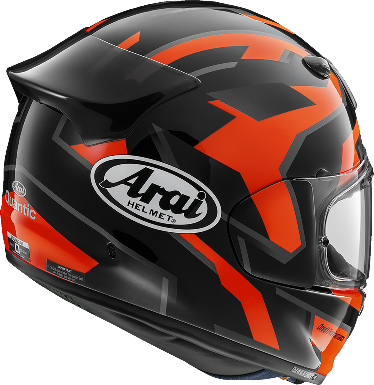 ARAI HELMETS, ARAI HELMETS Signet-X Robotik Helmet with VAS Shield System and Pinlock MaxVision Lens - Red, XS