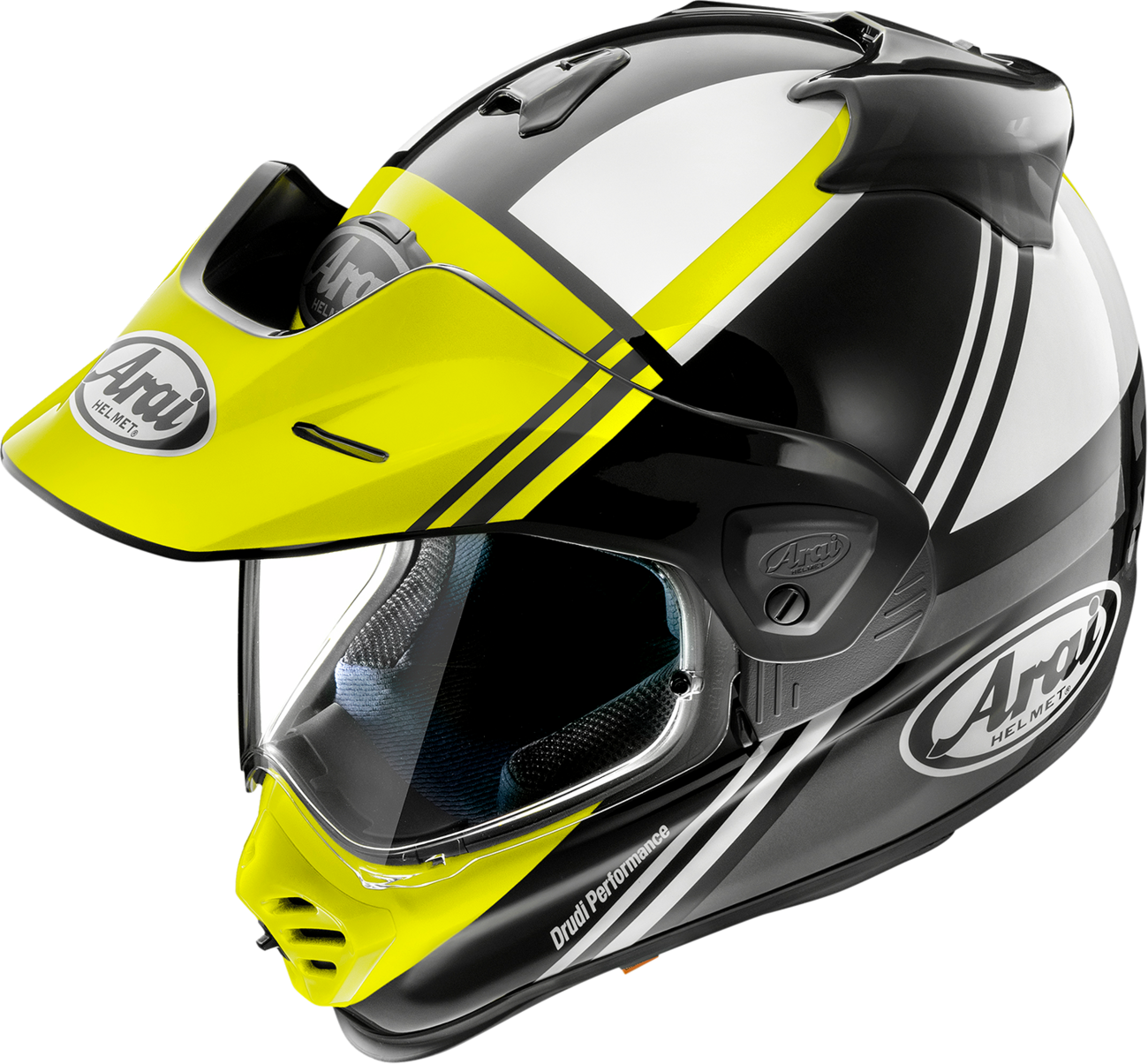 ARAI HELMETS, ARAI HELMETS XD-5 Helmet - Cosmic Fluorescent Yellow Small (Part No. 0140-0327)