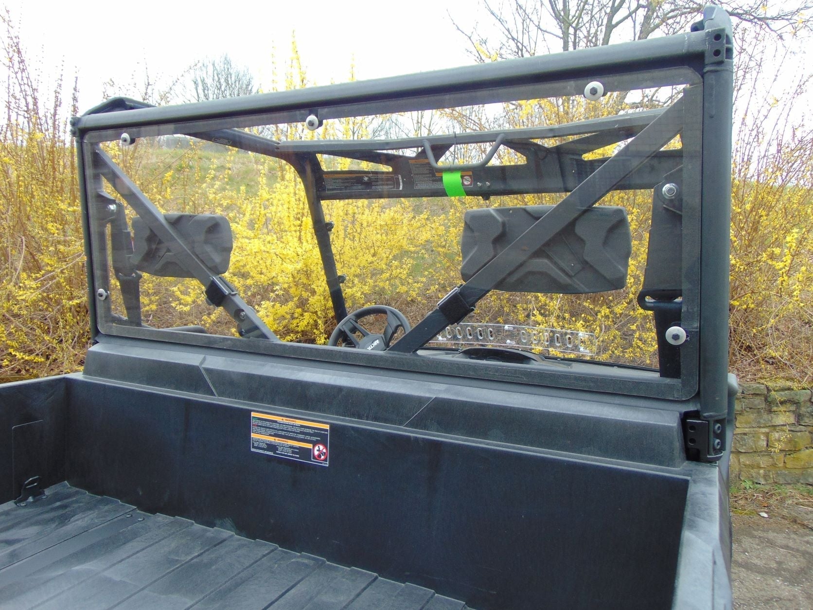 Tracker Off Road 800SX - 1-Piece Lexan Back Panel