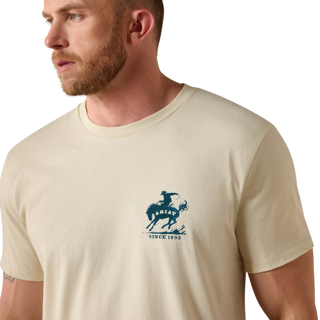 Ariat Mens Classic Fit Short Sleeve Shirt, Patriotic Freedom Western Graphic Tee