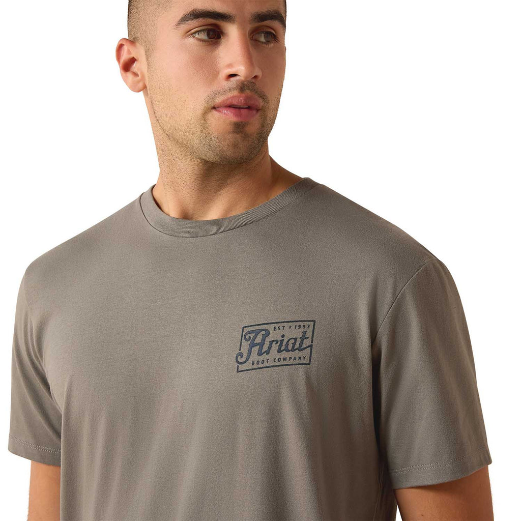 Ariat Mens Short Sleeve Shirt, Patriot Western Graphic Tee
