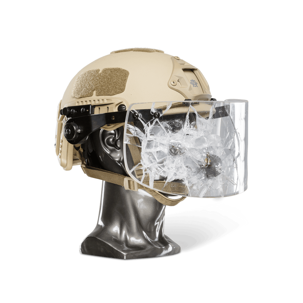 Ballistic Helmet with Face Shield | NIJ Level IIIA+
