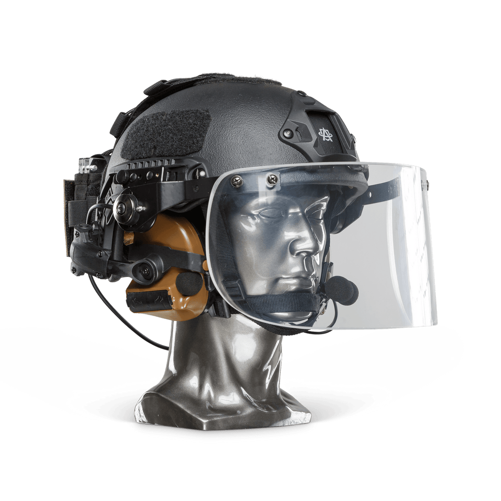 Ballistic Helmet with Face Shield | NIJ Level IIIA+
