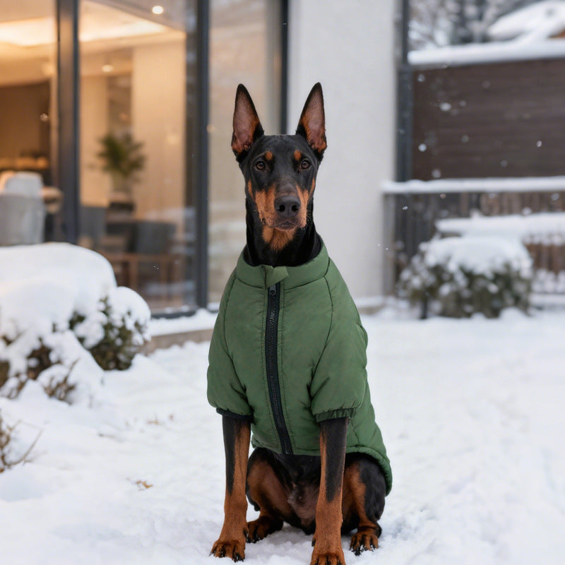 Cotton Pet Dog Jacket With Two Legs