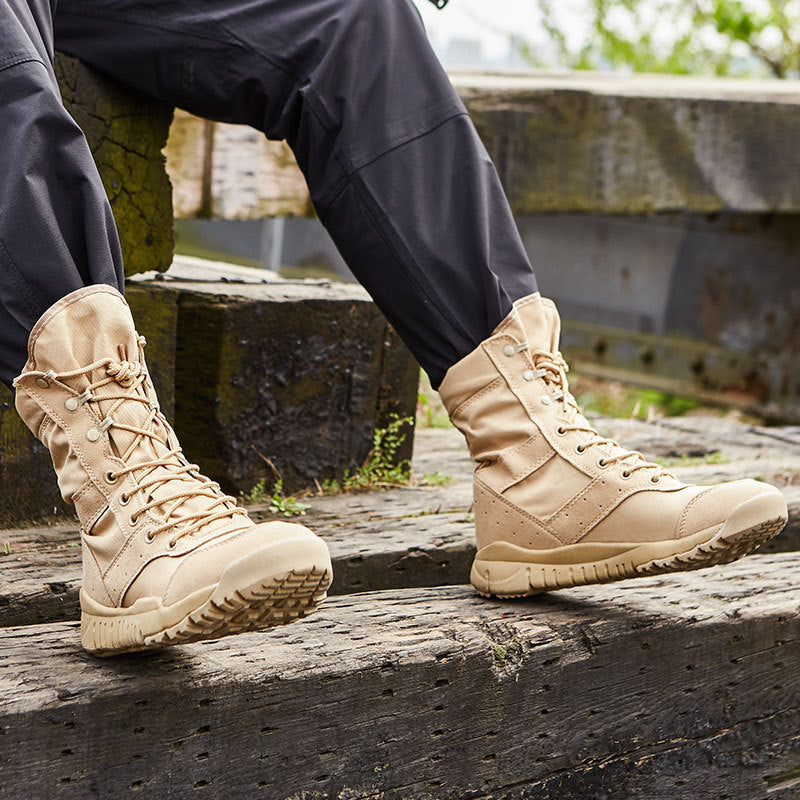 Summer Tactical Desert Combat Boots for Outdoor Climbing and Adventure