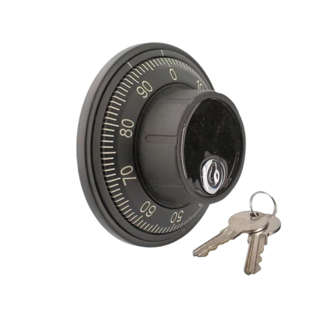 Big Red Key Locking Dial Combination Lock
