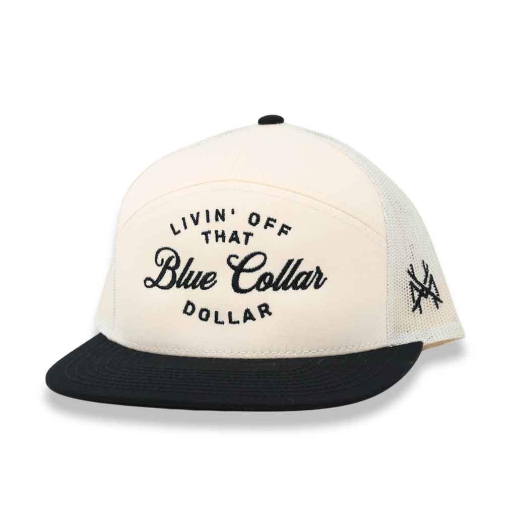 Blue Collar Dollar Trucker Hat - Snapback Workwear Cap