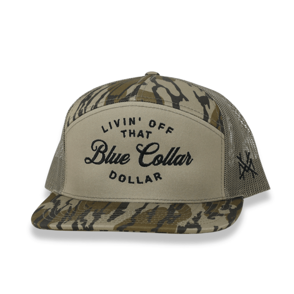 Blue Collar Dollar Trucker Hat - Snapback Workwear Cap