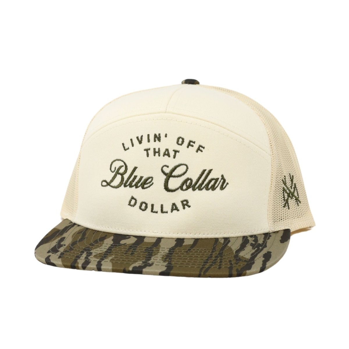 Blue Collar Dollar Trucker Hat - Snapback Workwear Cap